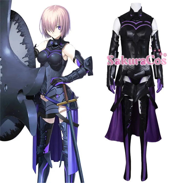 Аниме! Fate/Grand Order FGO Mash Kyrielight полный сломанный боевой костюм комбинезоны униформа