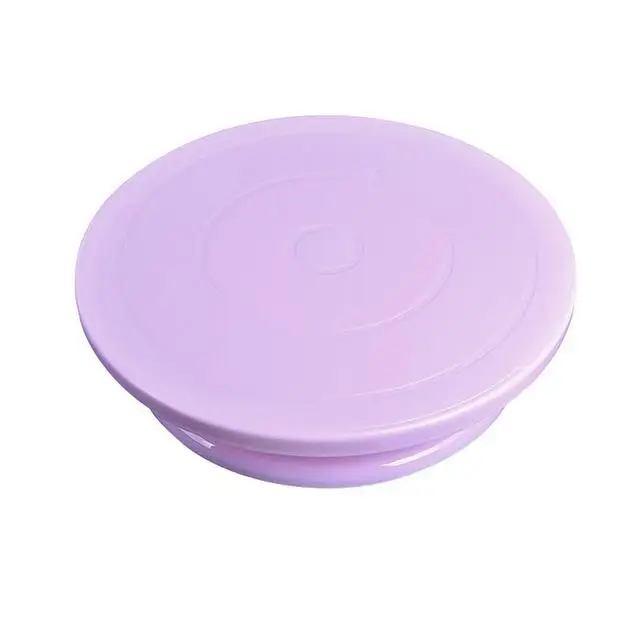 28 Высокое качество торт стенд ремесло платформа поворотного стола кекс поворотная пластина Вращающийся торт выпечки украшения инструменты - Цвет: purple