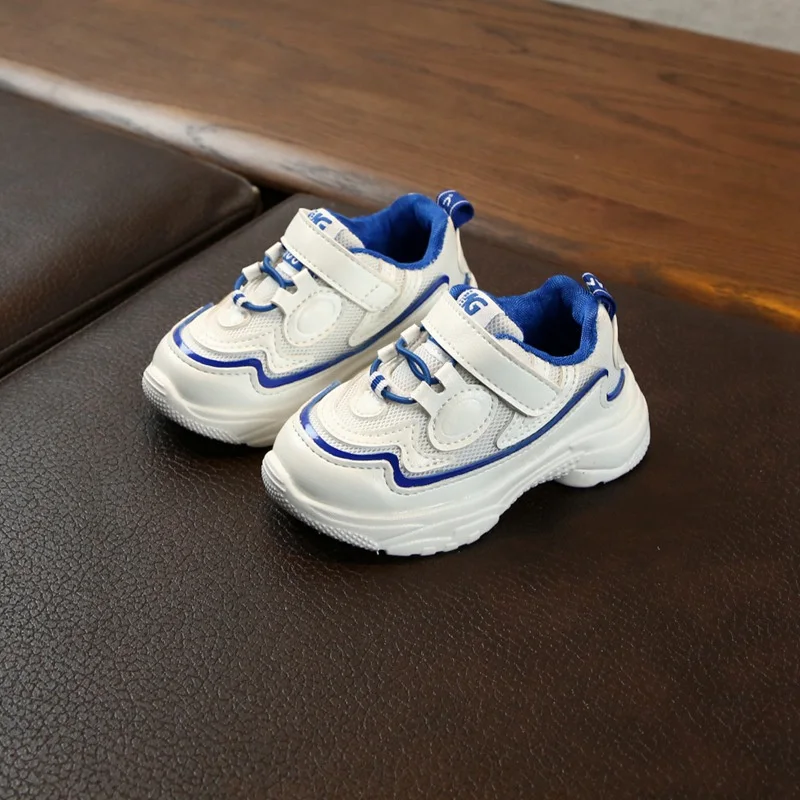 Повседневная детская обувь из дышащего материала для мальчиков спортивная обувь для бега; детская обувь из сетчатого материала Демисезонный - Цвет: L