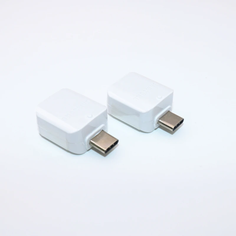 USB 3,0 TYPE C OTG адаптер быстрая передача данных USB C ридер Разъем для samsung Galaxy S8 S9 S10 PLUS S10e NOTE 8 A5 A7 A9 - Цвет: White Two Packs