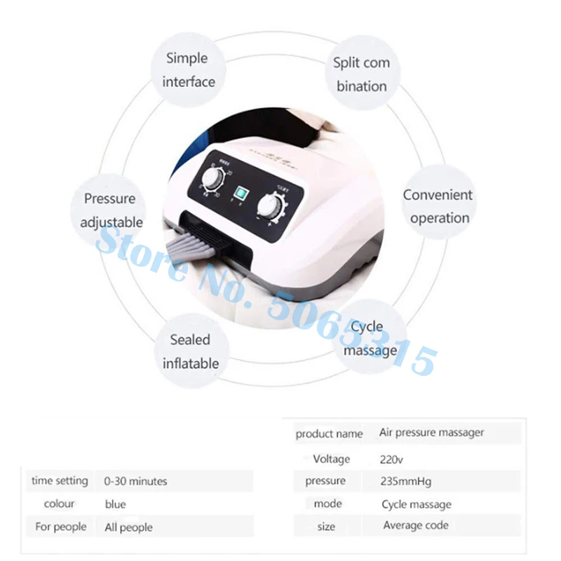 Компрессионный массажер для ног, пневматический массажер для ног для пожилых людей, стимулирующий кровообращение, снимает усталость, давление воздуха, ног b0165