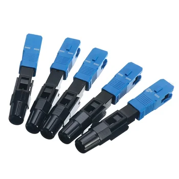 

Free Shipping 100pcs FTTH Fiber Optic Fast Connector FTTH SC UPC Single-mode Fiber Optic SC UPC Quick Connector SC Connector