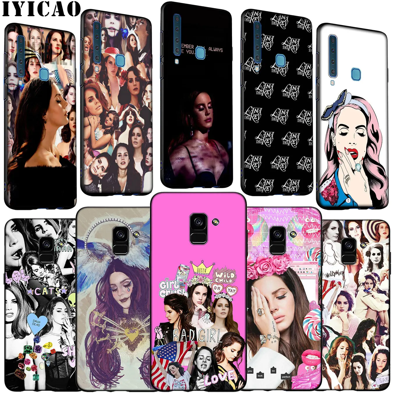 Lana Del Rey LDR Soft Silicone Phone Case for Samsung Galaxy A6 A7 A8 A9 2018 A3 A5 2016 2017 Note 9 8 10 Plus |