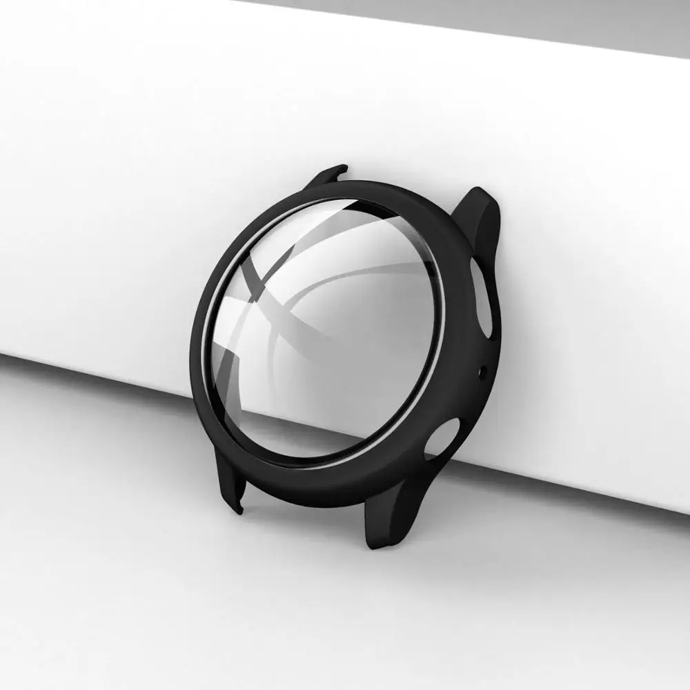 Новый чехол для Samsung galaxy watch active 2 44 мм 40 пластиковый бампер жесткий с стеклянной
