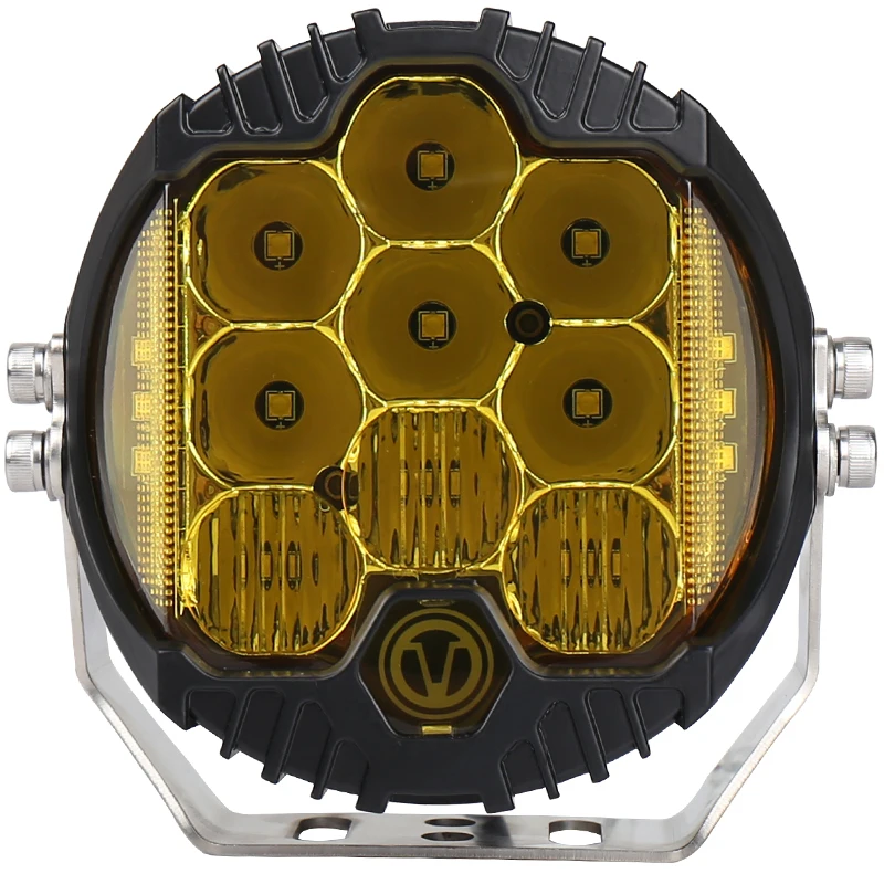 Желтый Цвет Белый DRL 12V 50W светодиодные противотуманные фары для универсального внедорожные транспортные средства