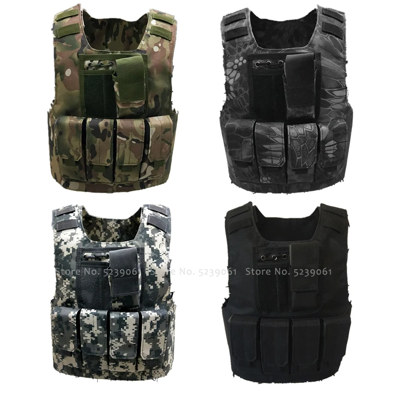 Günstig Taktische Kugelsichere Camouflage Westen Kinder Armee Soldat Militär Uniformen Kinder Kampf Rüstung Special Forces Cosplay Kostüme