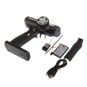 

FLY SKY FS-GT3C 3-Channel Transmitter With GR3E Receiver For RC Car Boat RC Transmitter 2.4-2.48GHz Radio System Anti-jamming