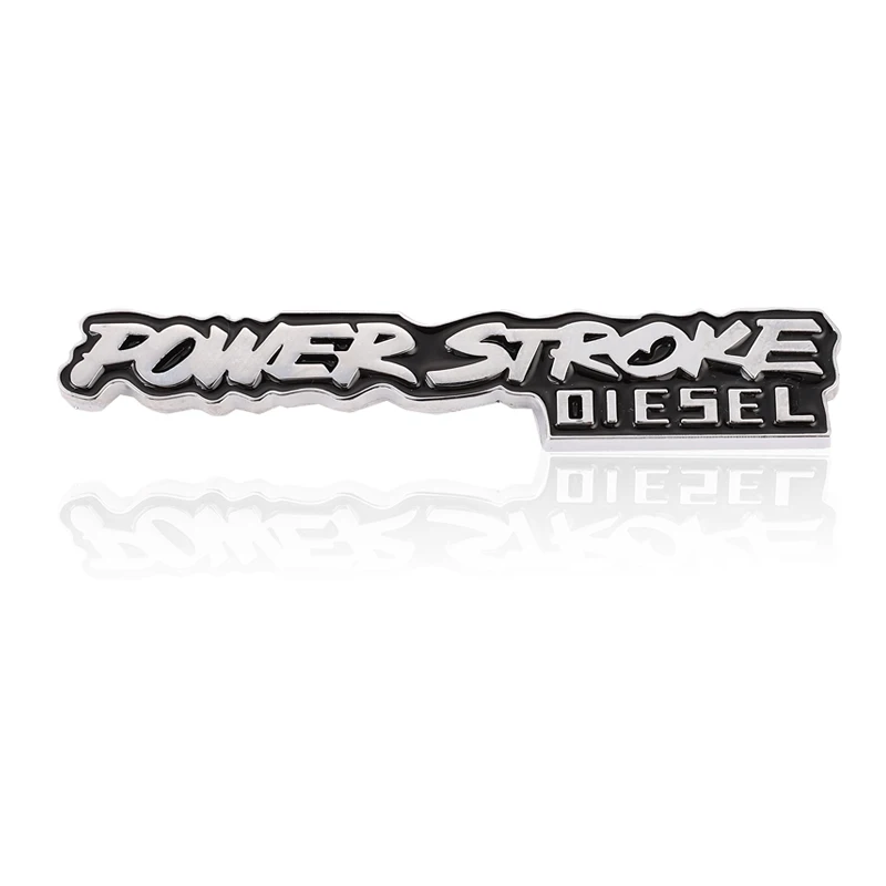 Power Stroke Turbo Diesel V8 Emblem Sign Ornament Nameplate Styling