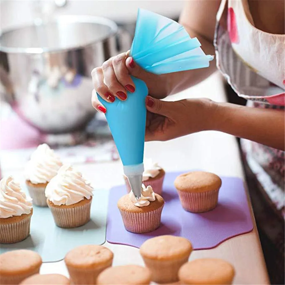 55pcs DIY Cake Decorating Kit Cake Turntable Set Pastry Tube Fondant Tool Cake Kitchen Dessert Baking Tools