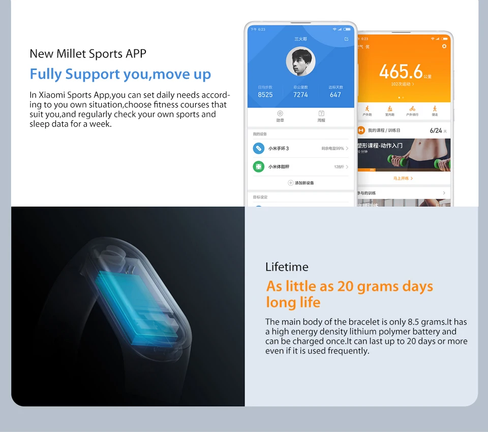In Stock! Original Xiaomi Mi band 3 Xiomi Heart Rate Monitor Bluetooth 4.2 Xaomi Smart Sport Bracelet OLED Miband 3 Smartband  (11) 