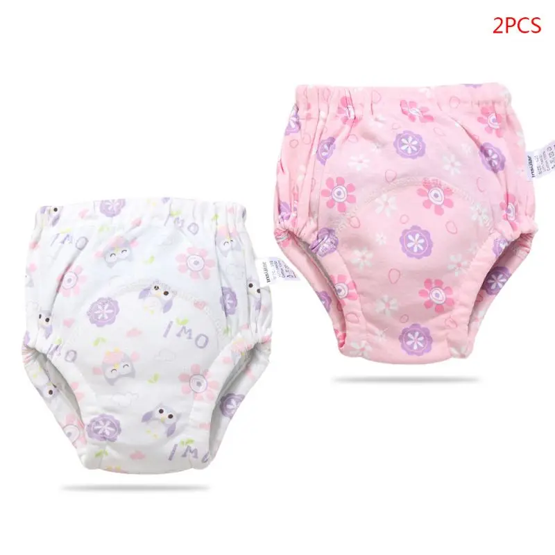 Многоразовые Детские тренировочные штаны с рисунком подгузник для новорожденных марлевые пеленки брюки