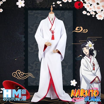 

Japan Anime Naruto Kimono Hinata Cosplay Costumes Anime Wedding Full Dress