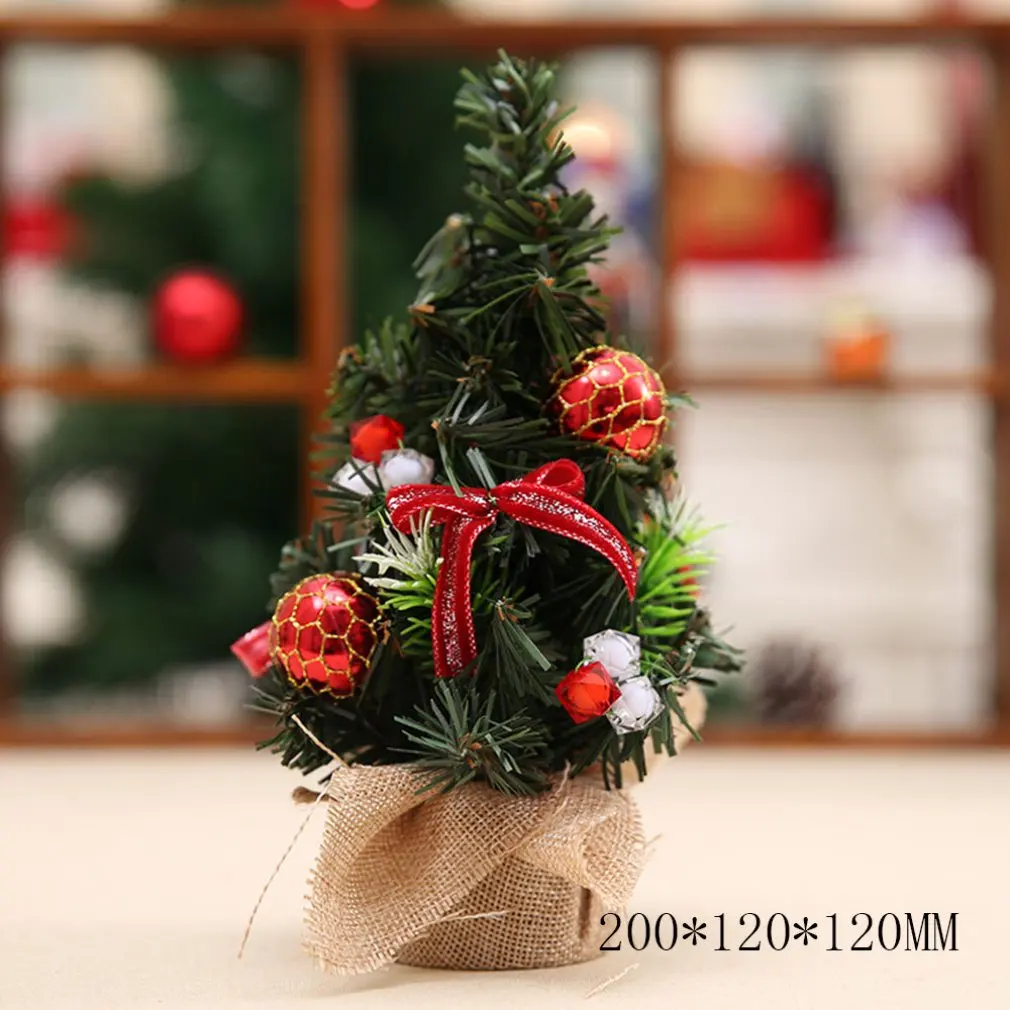 Миниатюрная Рождественская елка из белого кедра, настольная Маленькая рождественская елка, Специальные рождественские украшения для дома