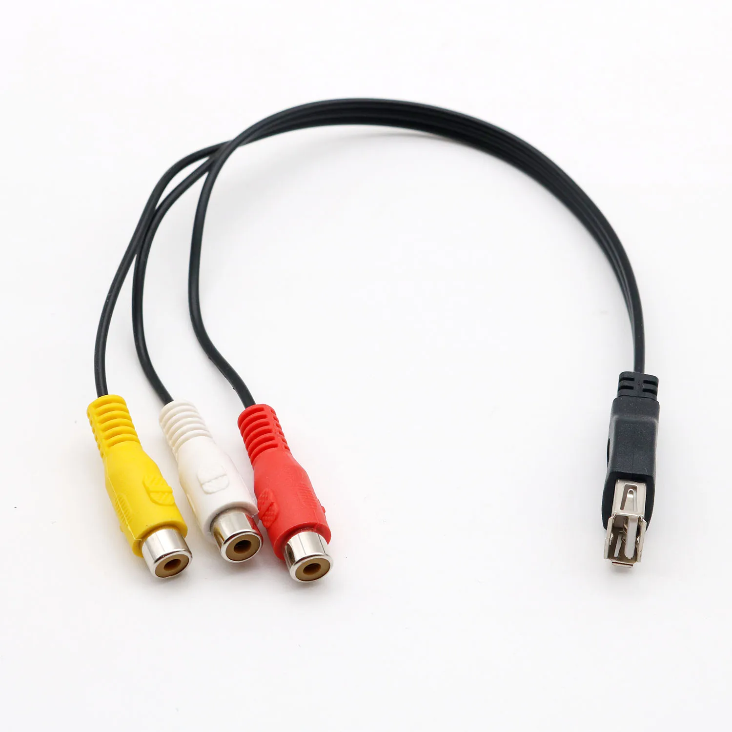 Адаптер с USB разъемом мама на 3 RCA конвертер аудио видео AV A/V композитный кабель для