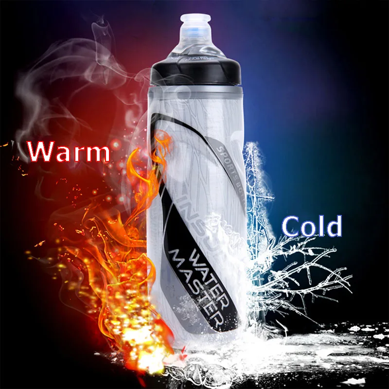 610ML Bicycle Bottle Outdoor Sport Keep Cold Bottle Cycling Climbing Hiking Drink Jug Cup Warmer Bike Plastic Garrafa Agua U0090 (5)