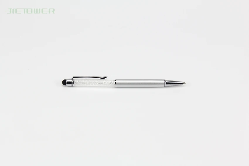 100 шт/партия универсальная Хрустальная ручка стилус 2 в 1 шариковая ручка для мобильного телефона IPhone IPad samsung планшет