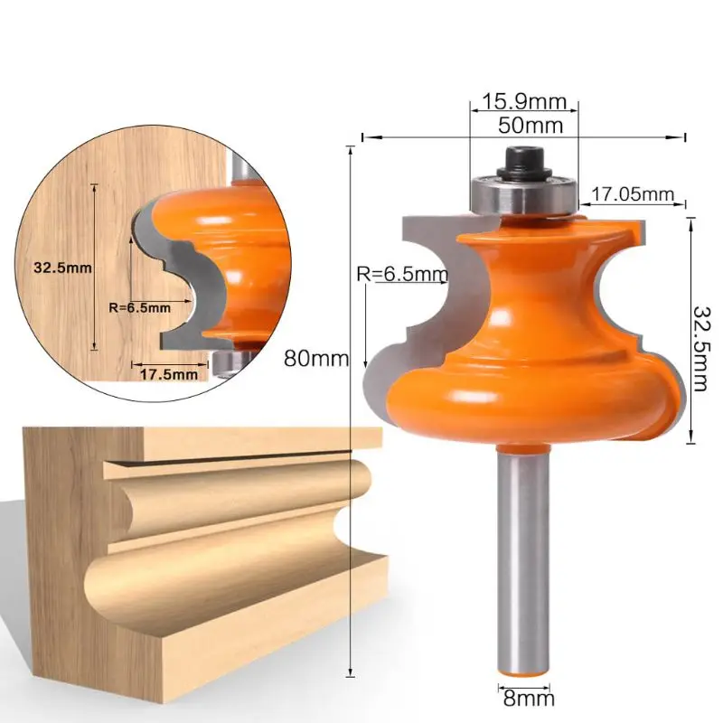 8 мм хвостовик бусина литья фрезы ножной шкаф линия по дереву Tenon Joggle Joint