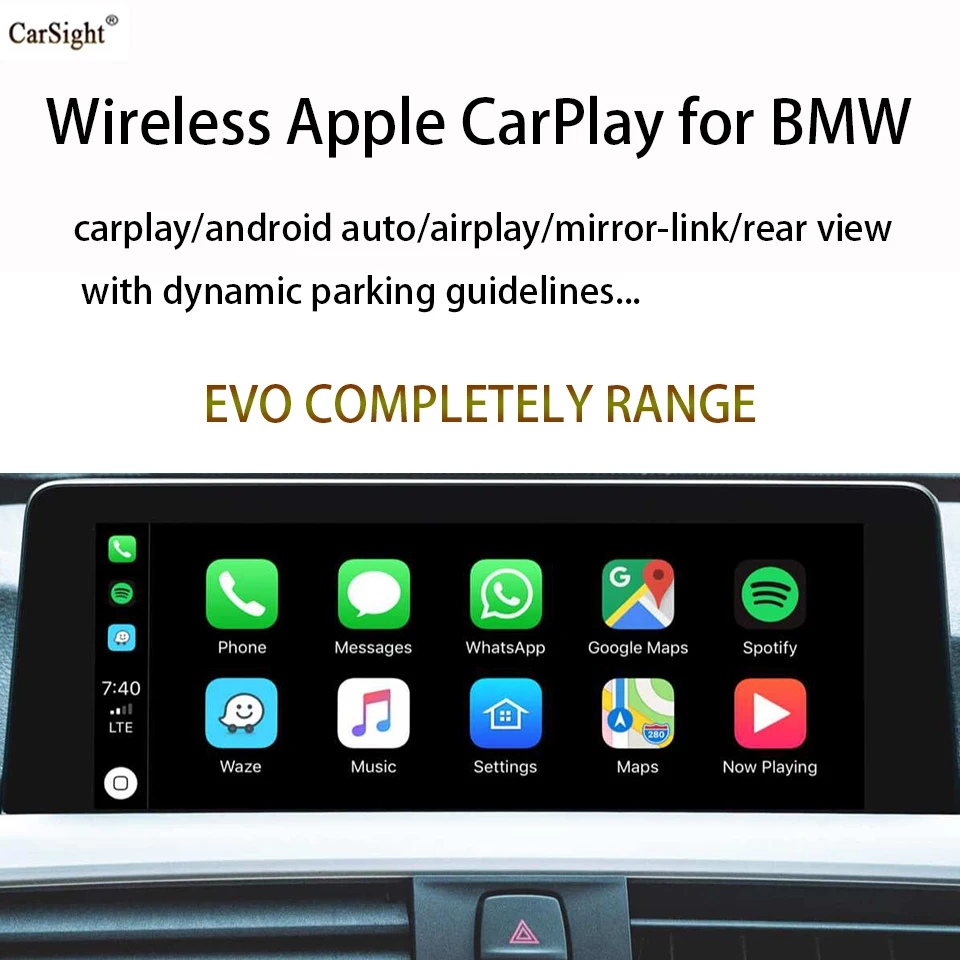 Беспроводной автомобиля Android Авто Зеркало Ссылка CarPlay модуль видео
