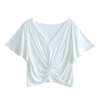 

Summer 2020 short sleeve t shirt Women Top blue Garment