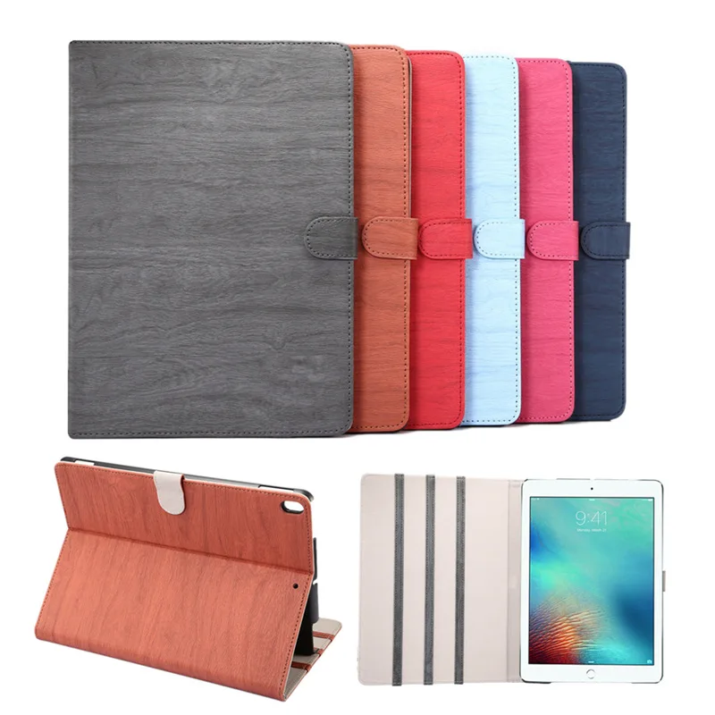 

Applicable iPad Air3 2019 Leather Case for Tablet Computer Apple iPad Pro 10.5-Inch Wood Grain Holder Protective Case