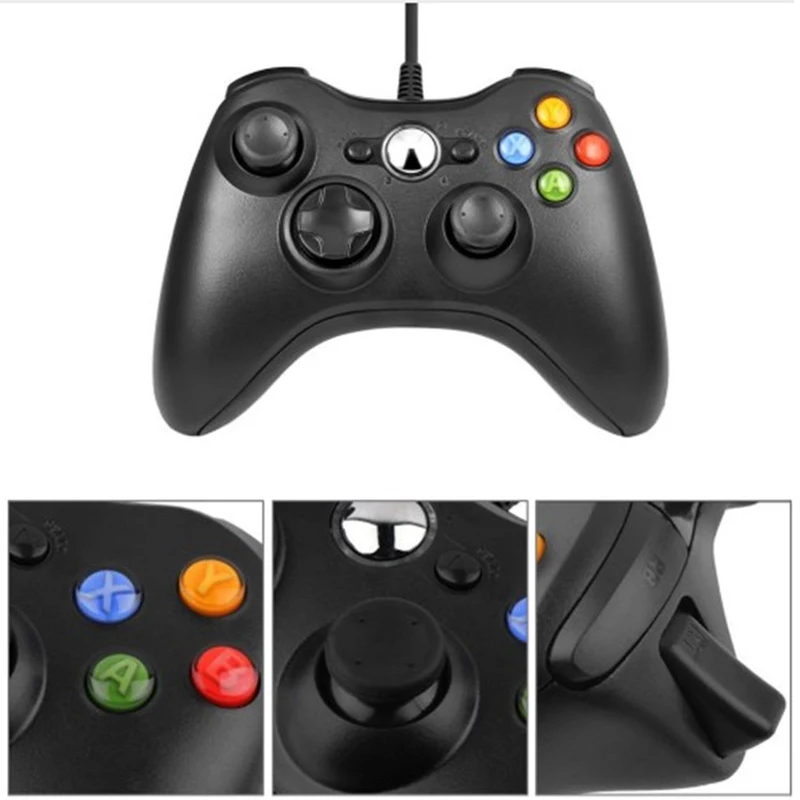 Проводной USB геймпад для xbox 360 проводной игровой контроллер джойстик ПК|Геймпады|