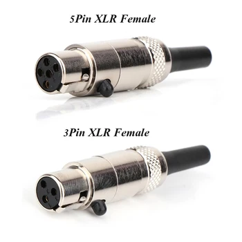 

2Pcs High quality SA-117/118 Mini XLR male and female head mini XLR small card faucet small bee 3P/5P small XLR female head