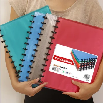 

Information Book A4 Insert Folder Transparent Inner Pages Leaflet Test Paper Music Score Clip Office Information Collection Clea