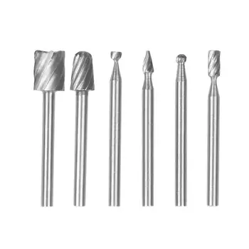 

6PCS HSS Rotary Tool Mini High Speed Drill Bits Kit Woodworking Craft Carving Drilling Grinder Accessories