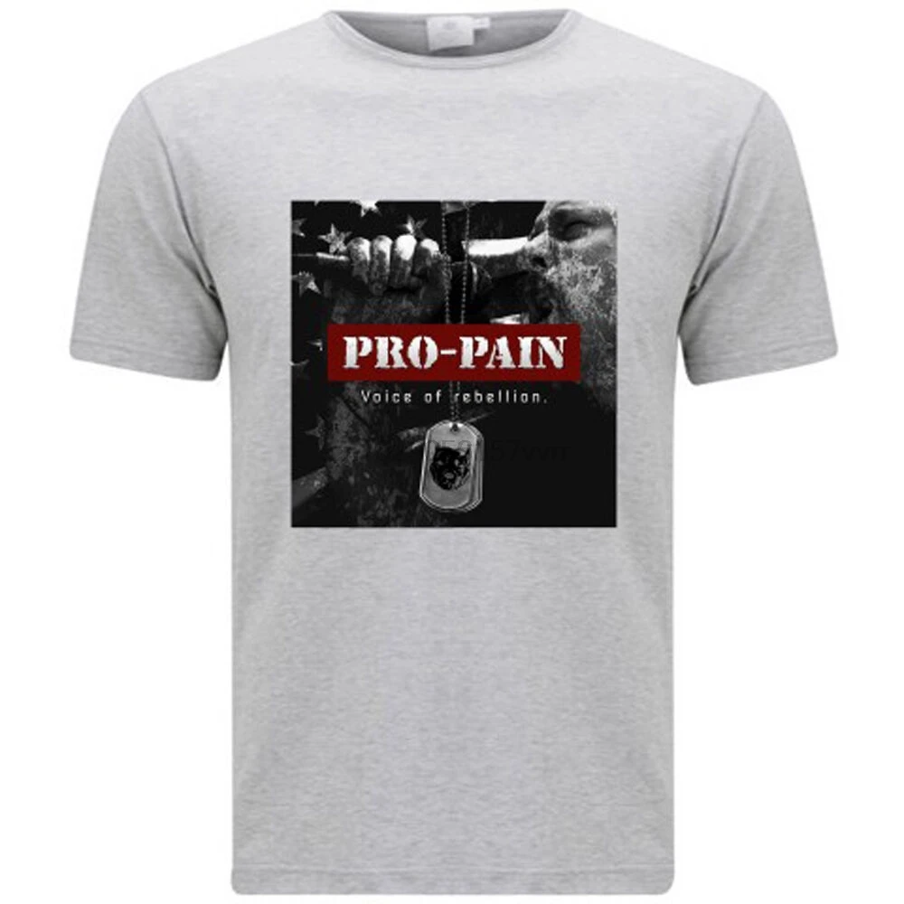 Новая мужская серая футболка Pro-Pain Voice of rebellement рок-группа размер S-3XL | Мужская