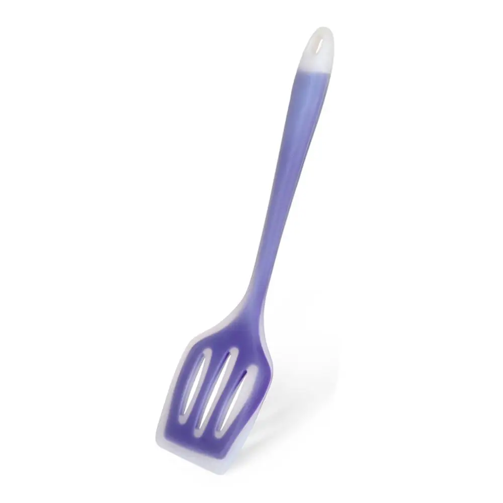 Fissman силиконовый щелевой Тернер с длинной ручкой кухонный Accessories-1pcs - Цвет: purple