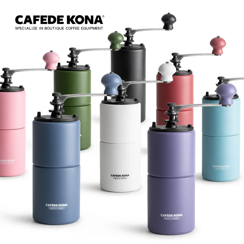 Ручная кофемолка CAFEDE KONA с регулируемой установкой коническая мельница для