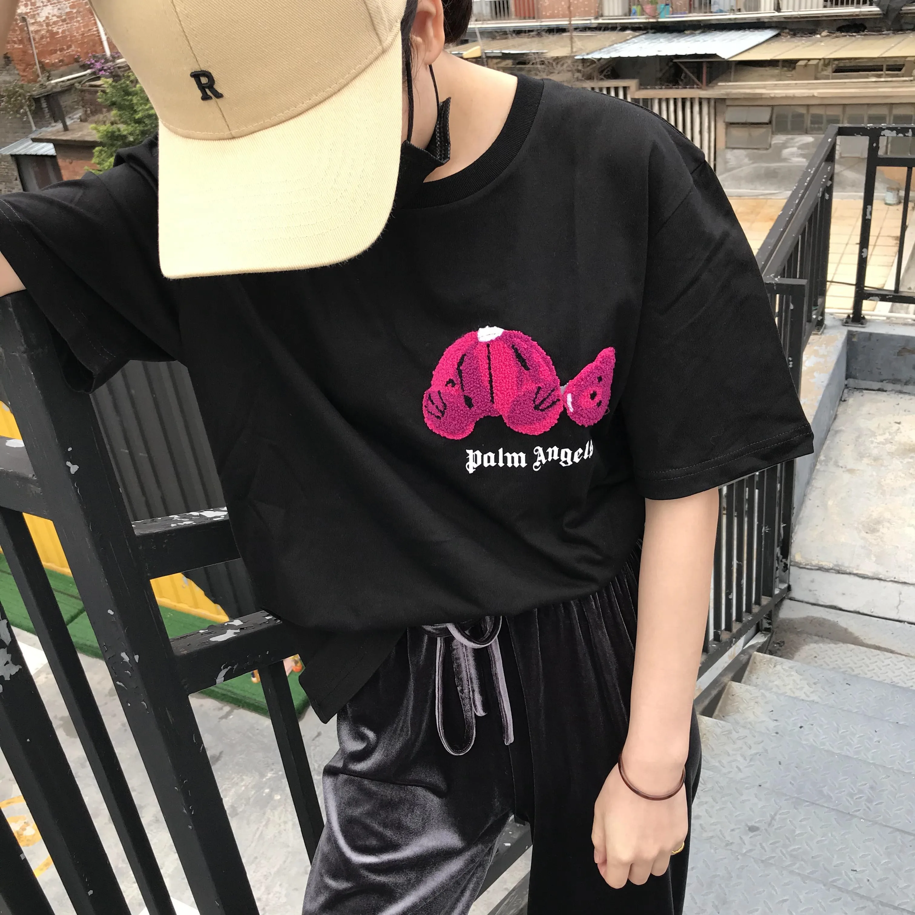 Palm Angels 22FW Guillotine Beer Korte 