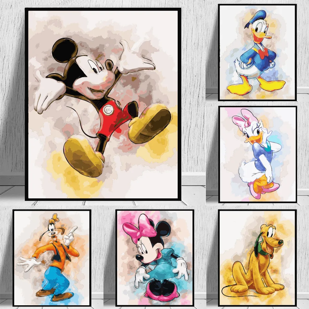 Disney Mickey Mouse Diy Oil Painting By Numbers Drawing On Canvas Donald  Duck Handpainted Diy Paintings Art Pictures Kids Gifts - Painting &  Calligraphy - AliExpress