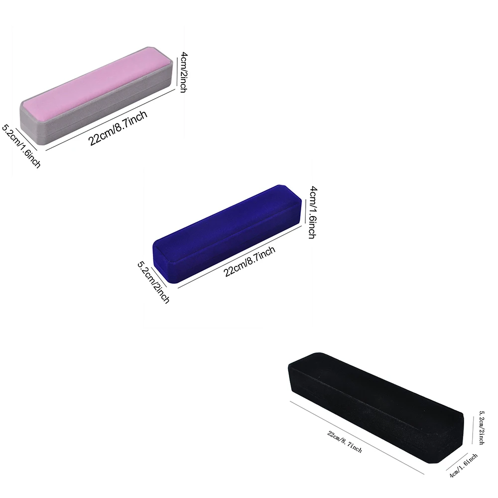 SZanbana роскошный элегантный бархатный браслет ожерелье коробка для часов, чехол подвеска длинная прямоугольная цепочка праздничные подарки дисплей для хранения