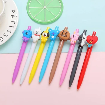 

Cute Cartoon Mechanical pen Kawaii animal 0.5mm Black ink Ball Pen School Office Automatic Pen Student Stationery gift