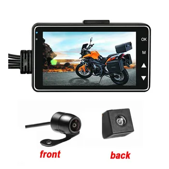

New 3" 1080P HD Motorcycle Camera DVR Motor Dash Cam with Special Dual-track Front Rear Recorder Dual Lens HD 3 Inch Camcorder