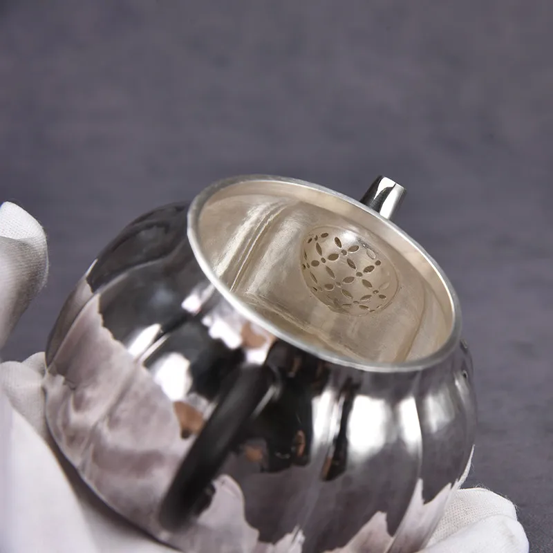 Прекрасный чайник из стерлингового серебра, японский чайный сервиз Seiko, маленький чайный сервиз из серебра ручной работы