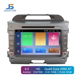 JASTON 2 Din Android 9,0 Автомобильный мультимедийный DVD плеер для KIA Sportage 3 2010 2011 2012 2013 2014 2015 RDS автомобиля навигационный GPS радиоприемник радио