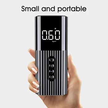 

Portable Bicycles LED Display Balls Tire Inflator Car Inflatable Pump Rechargeable 12V With Light Copper Cylinder Digital SUVs