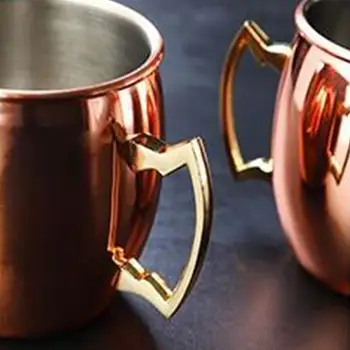

Stainless Steel Coffee Cup Rose Plated Copper Cocktail Whisky Mug Bottle New Party Bar Moscow Mugs Great for Cocktail