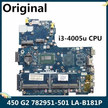 

LSC For HP 450 G2 Laptop Motherboard 782951-001 782951-501 LA-B181P With SR1EK i3-4005u CPU