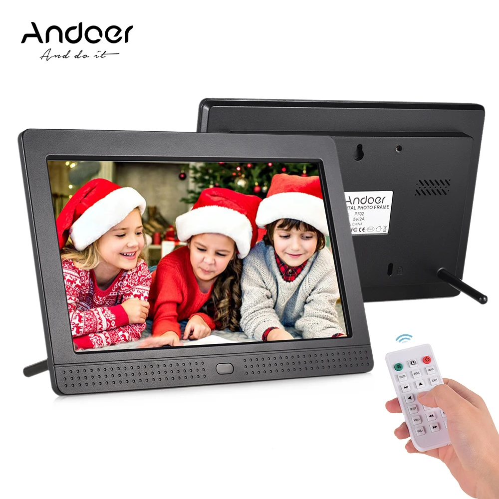 Andoer HD 7 Inch LED Digital Photo Frame IPS Desktop Album 1280*800