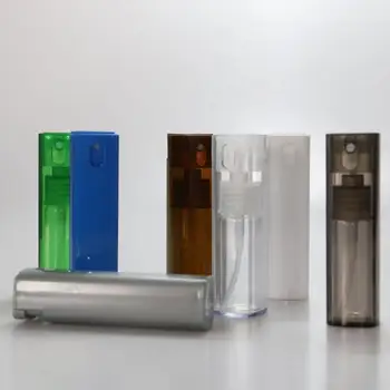 

10ML Square Plastic Packing Bottles Refillable Women Perfume Bottle 10CC Travel Refillable Empty Atomizer LX1121