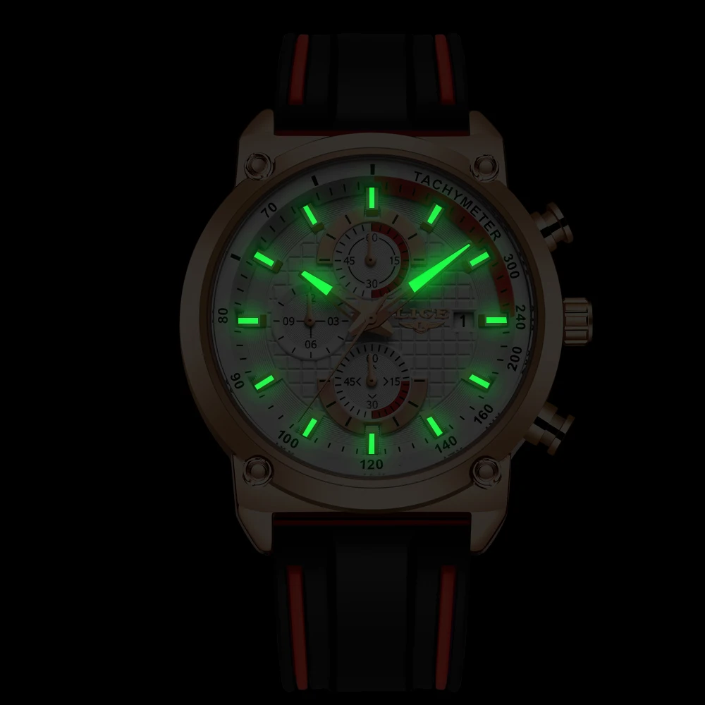 Reloj Hombre LIGE мужские часы Топ бренд класса люкс военные спортивные часы мужские резиновые водонепроницаемые кварцевые наручные часы Relogio Masculino