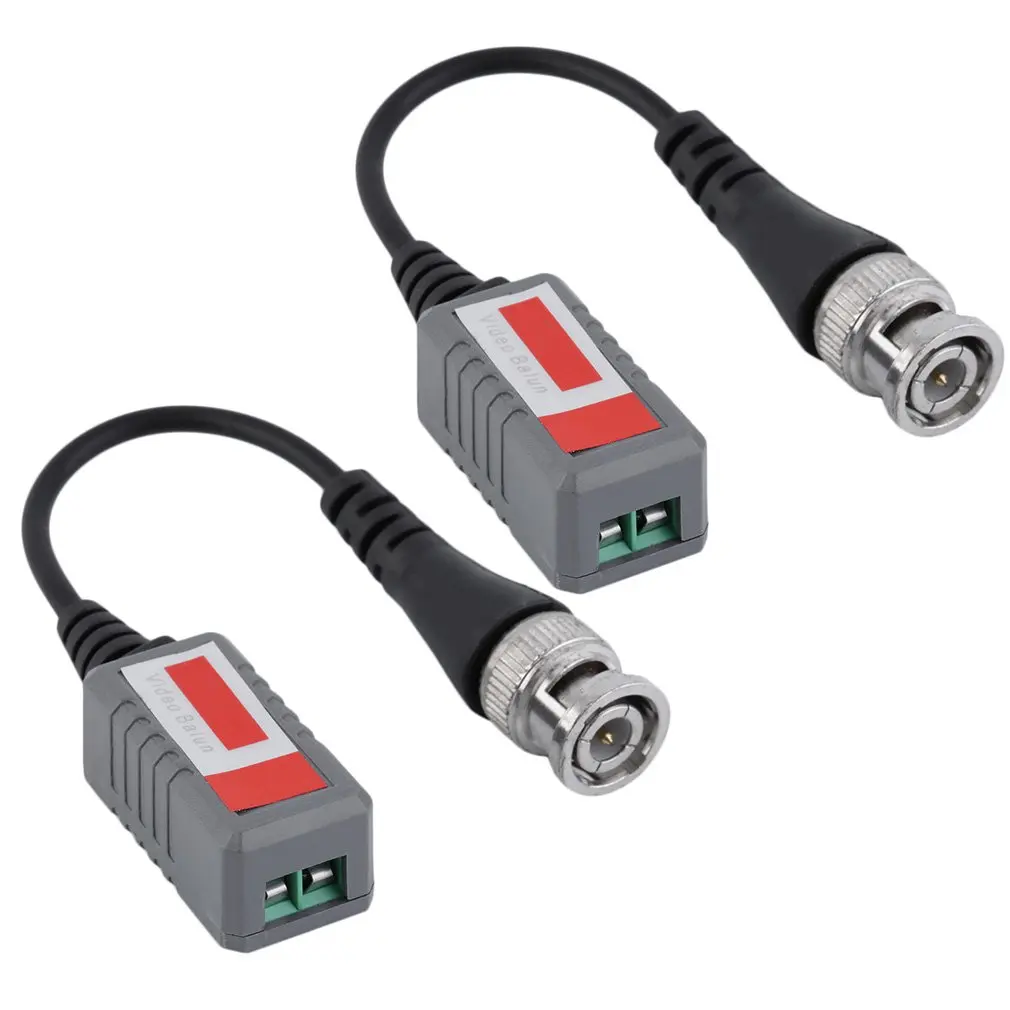 

BZX-212L 1 Channel Passive Video Transceiver for Balun BNC CCTV Connector CAT5 Cable black color durable