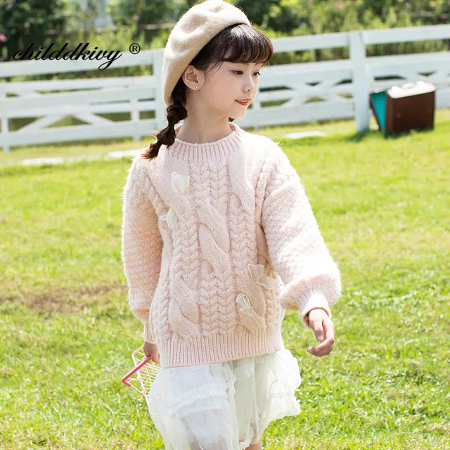 3 10歳の少女セーター春の秋の女の子子供服の女の子ニットセーター子供甘いのための Aliexpress ママ キッズ 3 10歳の少女セーター春の秋の女の子子供服の女の子ニットセーター子供甘いのための Aliexpress ママ キッズ