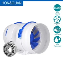 Hon& Guan 110V встроенные вентиляторы, 8 ''(ø200mm) Встроенный воздуховод вытяжной вентилятор Макс воздушный поток 800m3/ч для ванной комнаты, теплиц, гидропоники