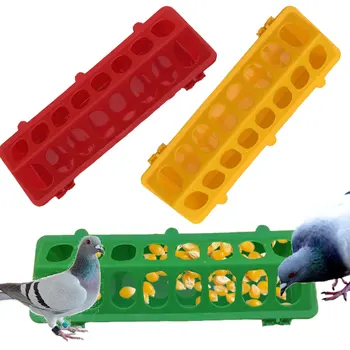 

30*12.5*8cm Plastic Flip-Top Poultry Ground Feeder Chicken Poultry Feeder Trough Chicken Farming Tool Pheasant Feeding Bucket