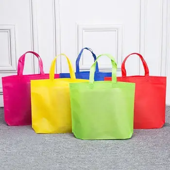 

1PC Nonwoven Grocery Foldable Bag Shopping Storage Reusable Eco Tote Bag Handbag