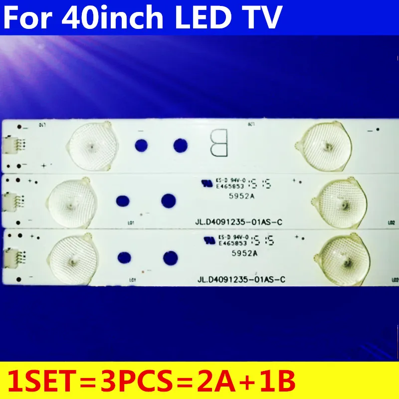 

3pcs Led Strip Backlight lamp for ERISSON 40LES73 40LES69 Philco Ph40e36dsgw Sp-led40 Jl.D4091235-01AS-C E465853